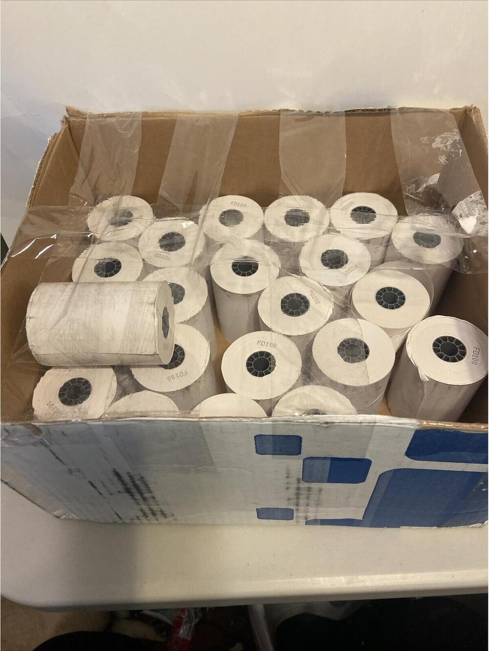Receipt Paper Thermal First Data FD100 of  3 1/8 X 119 ft